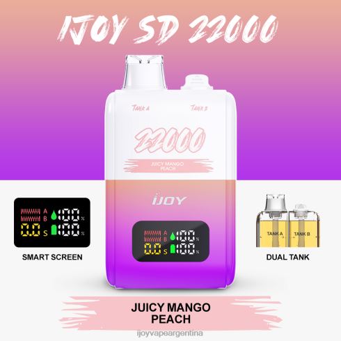 iJOY Vape Mayoreo 62DL0156 - iJOY SD 22000 desechable melocotón de mango jugoso